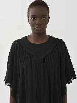 Vêtements-Chloé Top Fronce Noir