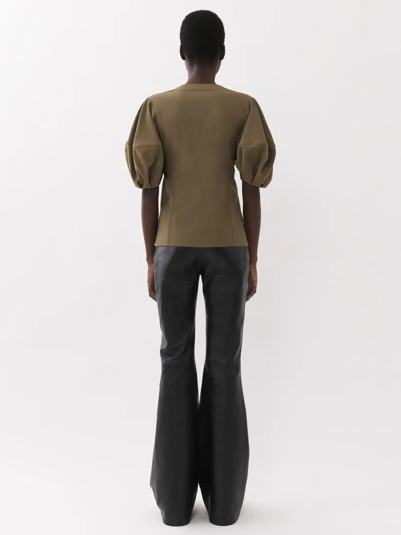 Tops Et Blouses-Chloé Top Manches Ballon Obscure Khaki