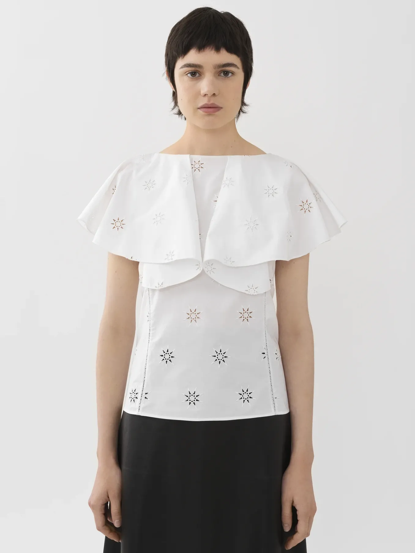 Tops Et Blouses-Chloé Top Manches Papillon Blanc