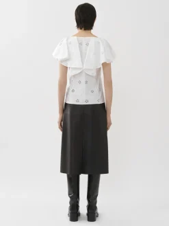 Tops Et Blouses-Chloé Top Manches Papillon Blanc