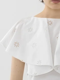Tops Et Blouses-Chloé Top Manches Papillon Blanc
