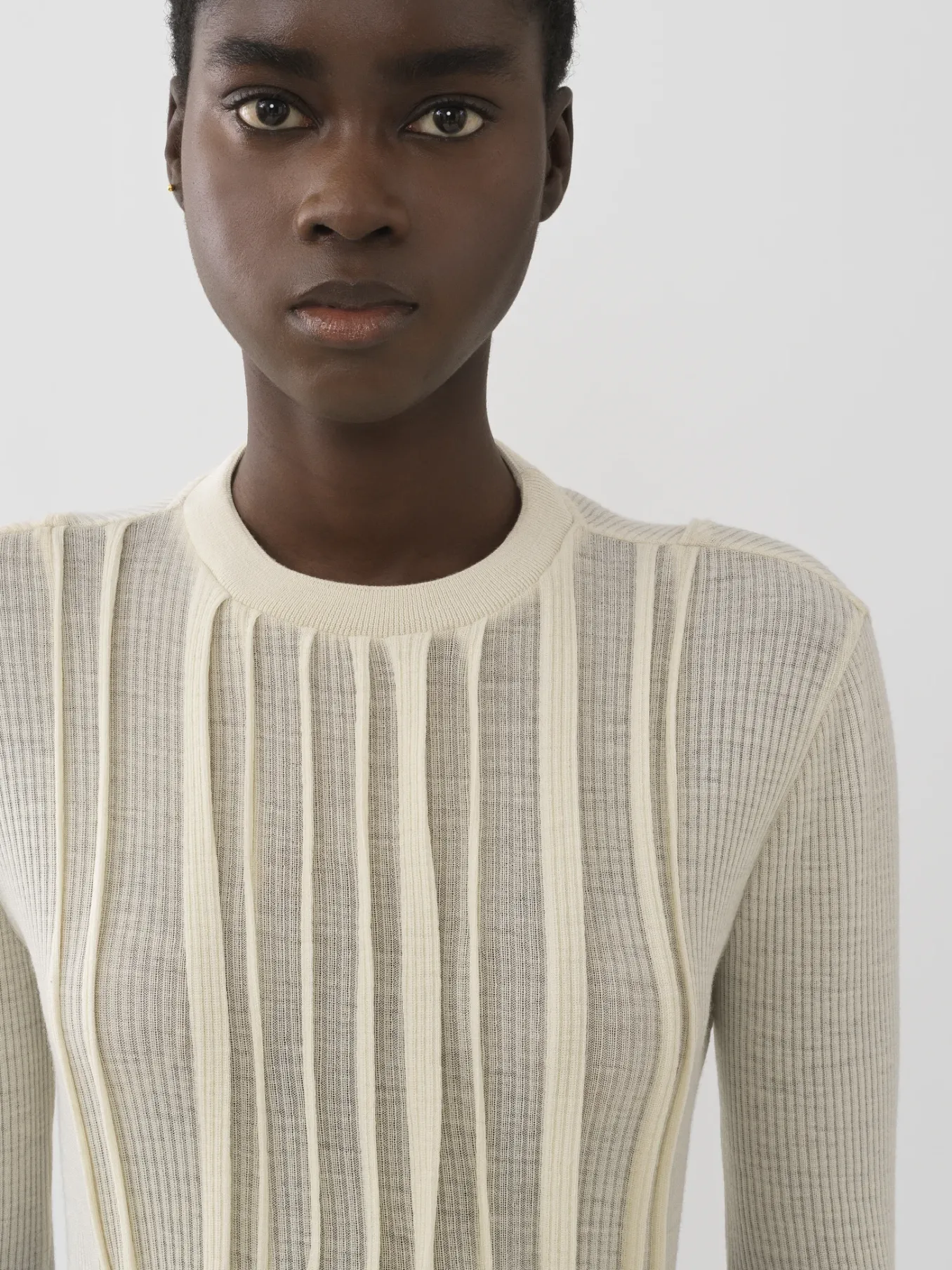 Tops Et Blouses-Chloé Top Manches Trompette Eden White