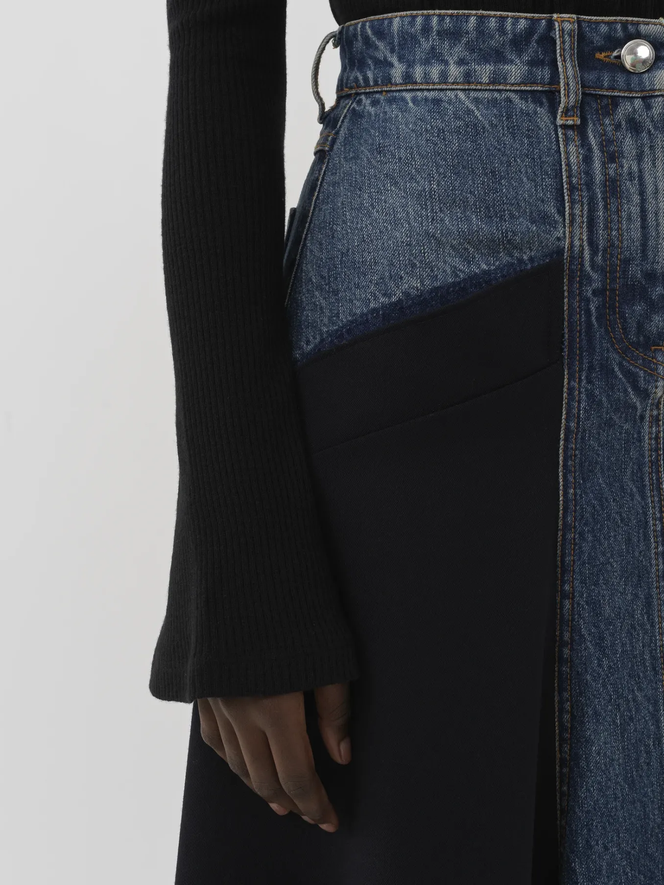 Tops Et Blouses-Chloé Top Manches Trompette Noir