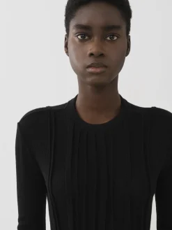 Tops Et Blouses-Chloé Top Manches Trompette Noir