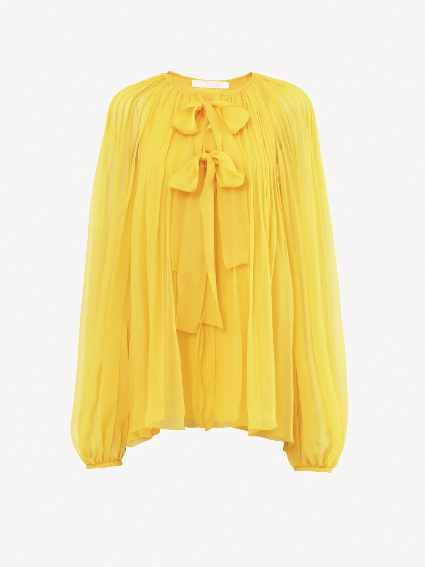Tops Et Blouses-Chloé Top Plisse Dark Honey