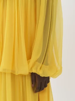 Tops Et Blouses-Chloé Top Plisse Dark Honey