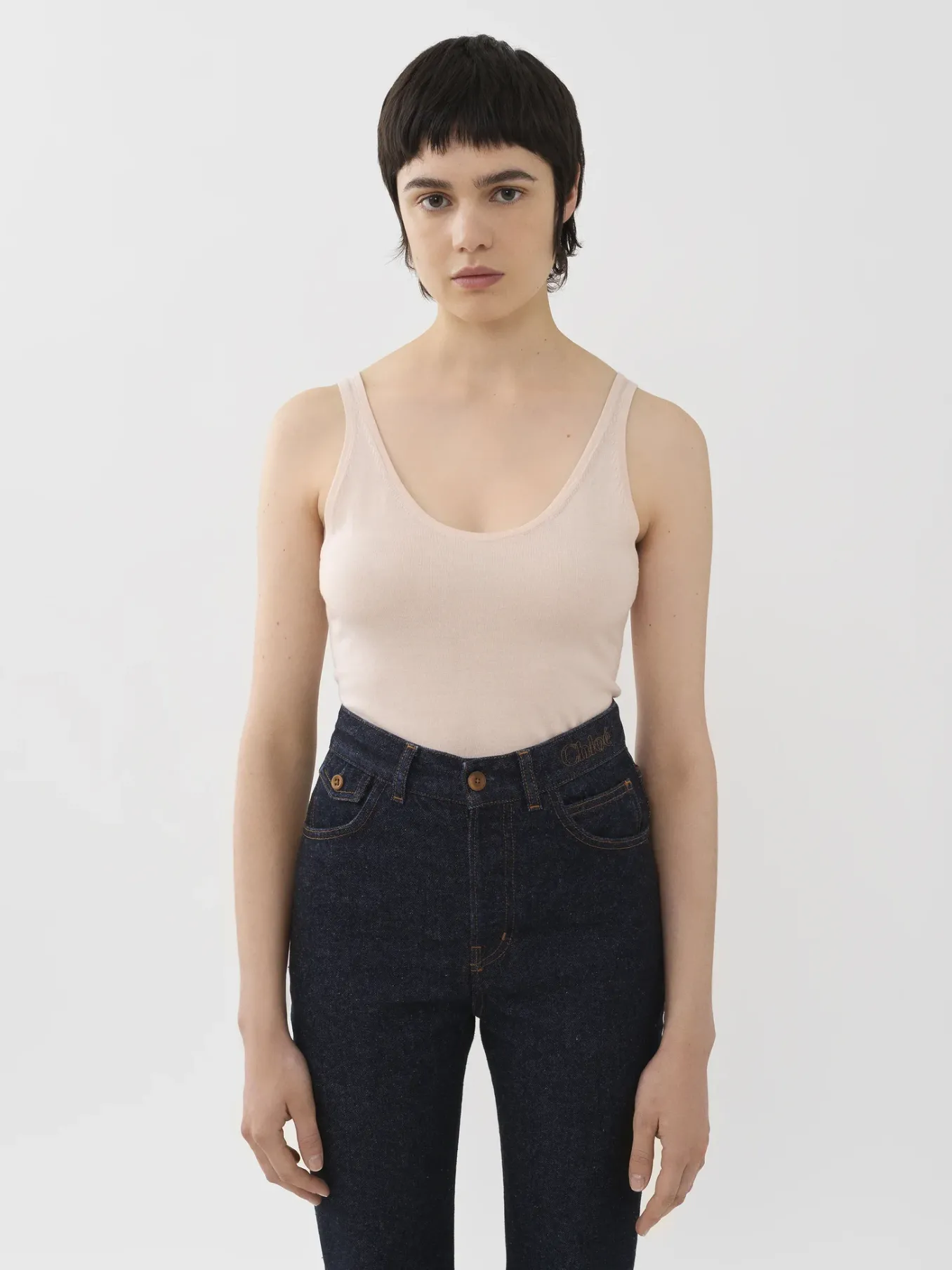 Tops Et Blouses-Chloé Top Sans Manches Pansy Pink