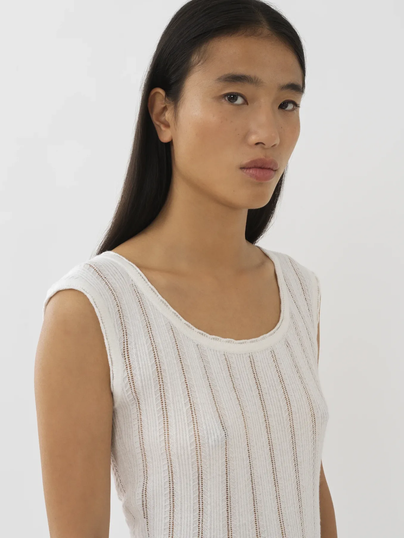 Vêtements-Chloé Top Sans Manches Cloudy White