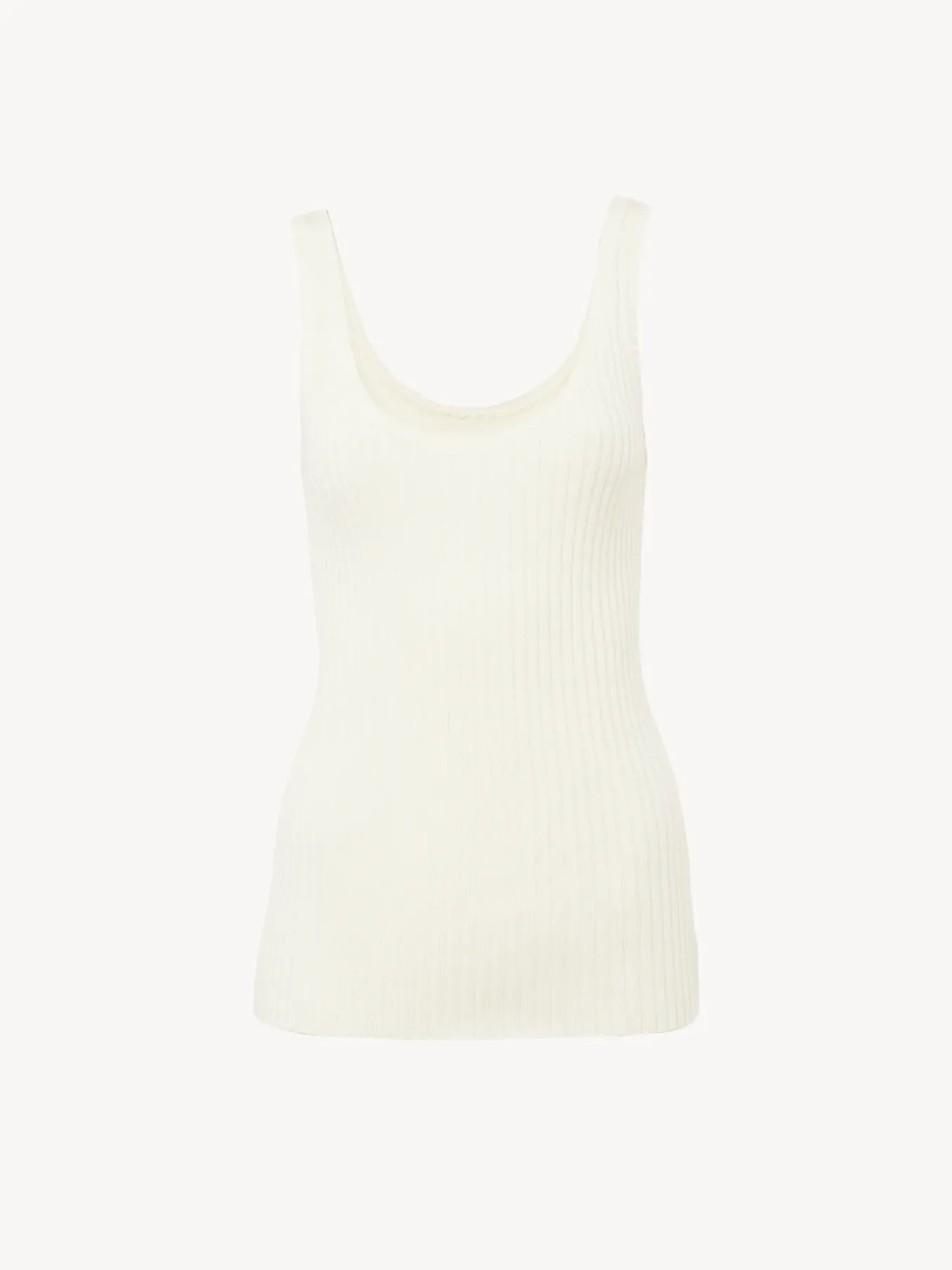 Tops Et Blouses-Chloé Top Sans Manches Lovely White