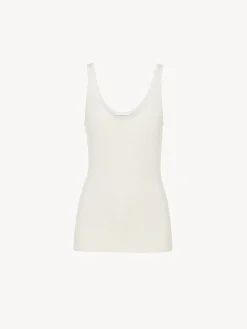 Tops Et Blouses-Chloé Top Sans Manches White Powder
