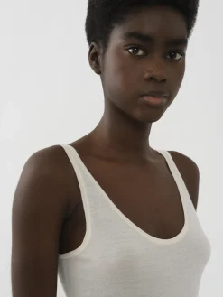 Tops Et Blouses-Chloé Top Sans Manches White Powder
