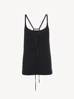 Tops Et Blouses-Chloé Top Sans Manches A Lacets Ink Navy