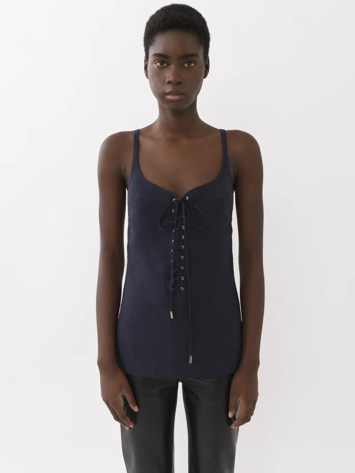 Tops Et Blouses-Chloé Top Sans Manches A Lacets Ink Navy
