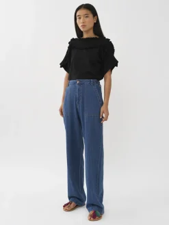 Vêtements-Chloé Top Smocke Noir