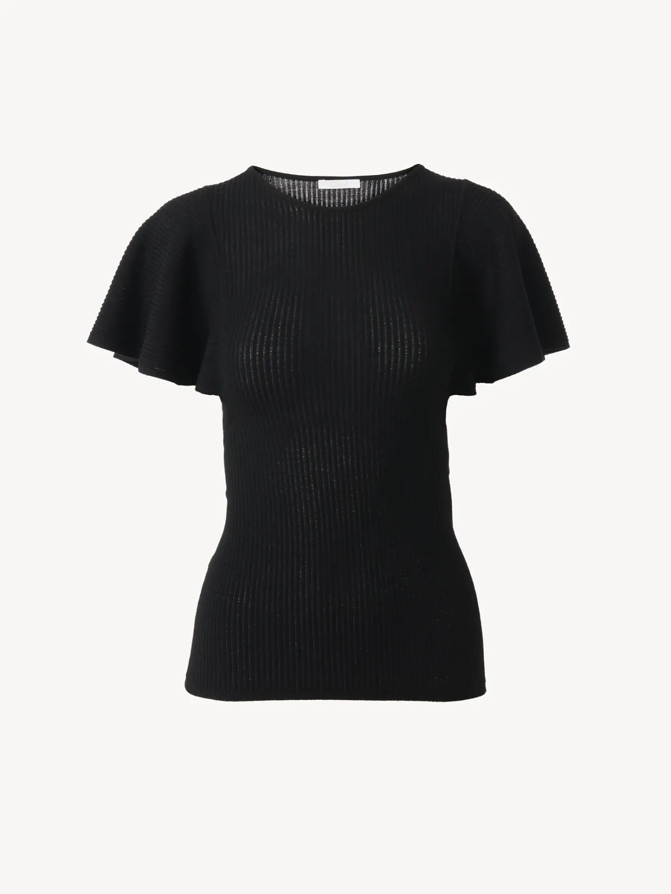 Tops Et Blouses-Chloé Top Volante Noir