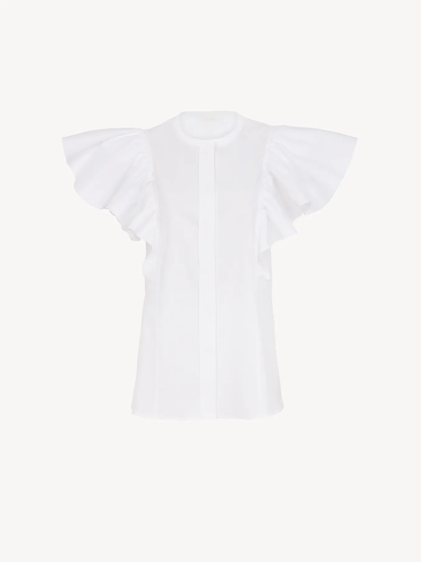 Tops Et Blouses-Chloé Top Volante Blanc