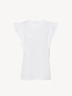 Tops Et Blouses-Chloé Top Volante Blanc