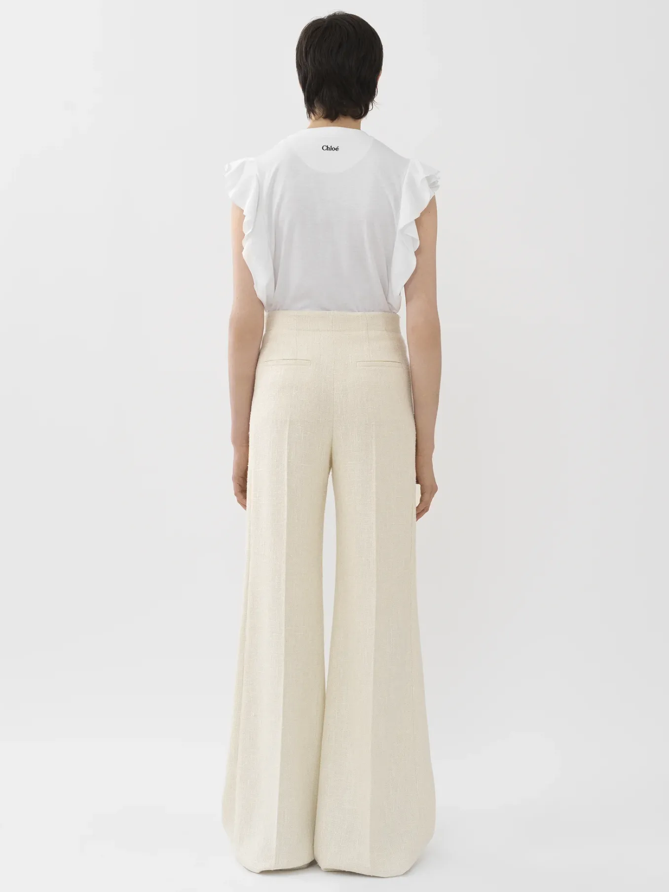 Tops Et Blouses-Chloé Top Volante Blanc