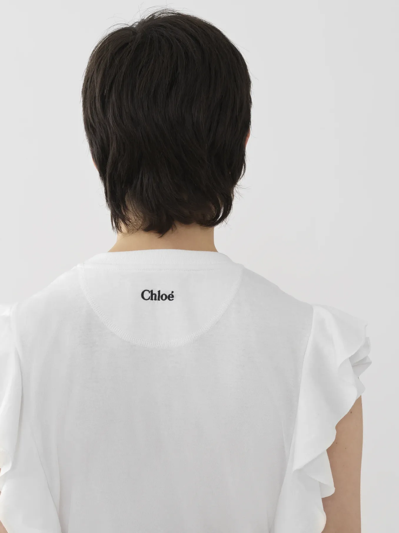 Tops Et Blouses-Chloé Top Volante Blanc