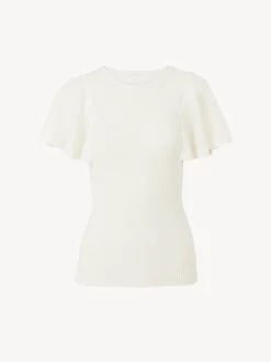 Tops Et Blouses-Chloé Top Volante Iconic Milk