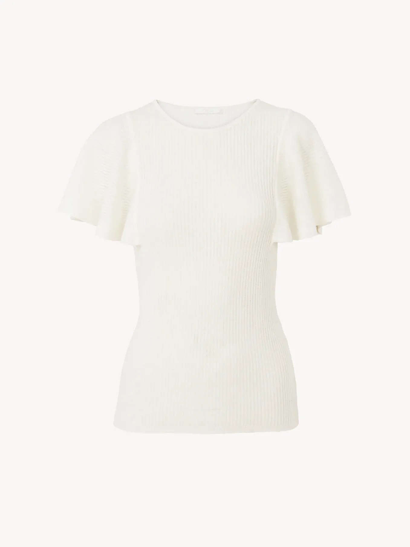 Tops Et Blouses-Chloé Top Volante Iconic Milk
