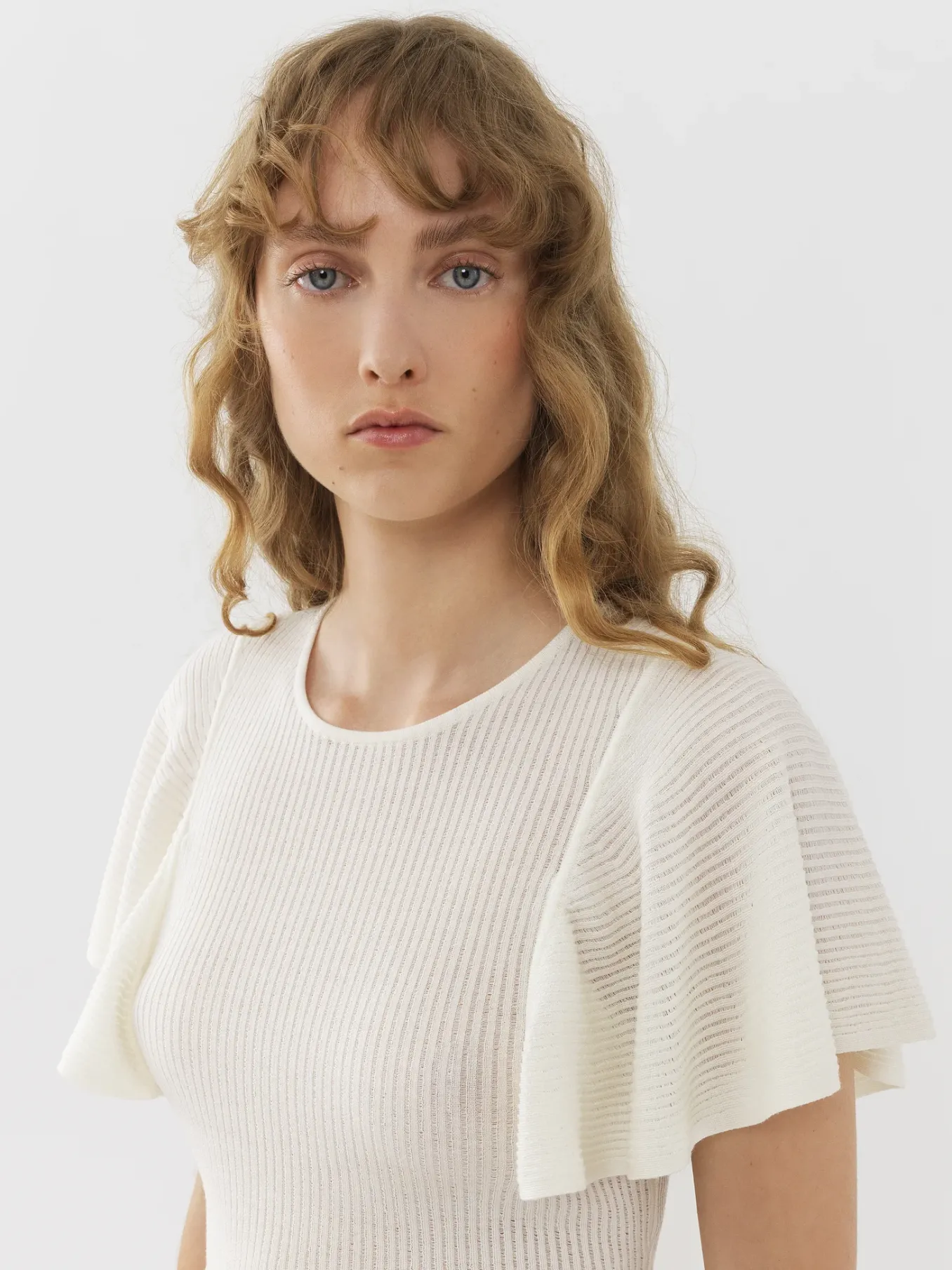 Tops Et Blouses-Chloé Top Volante Iconic Milk