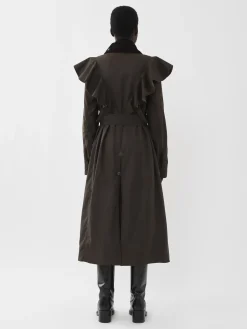 Manteaux-Chloé Trench « Dani » Barbour Pour Chloe Off Brown