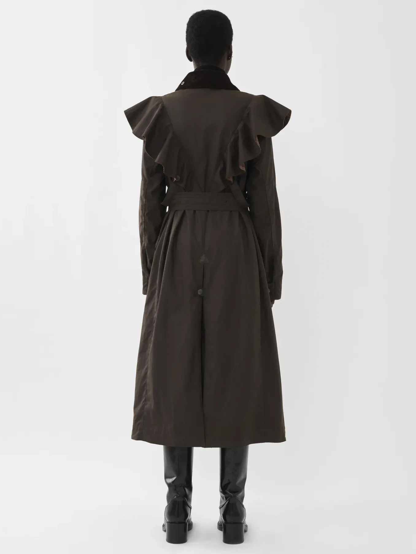 Manteaux-Chloé Trench « Dani » Barbour Pour Chloe Off Brown