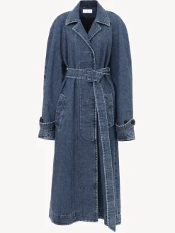 Denim-Chloé Trench Oversize Dusky Blue
