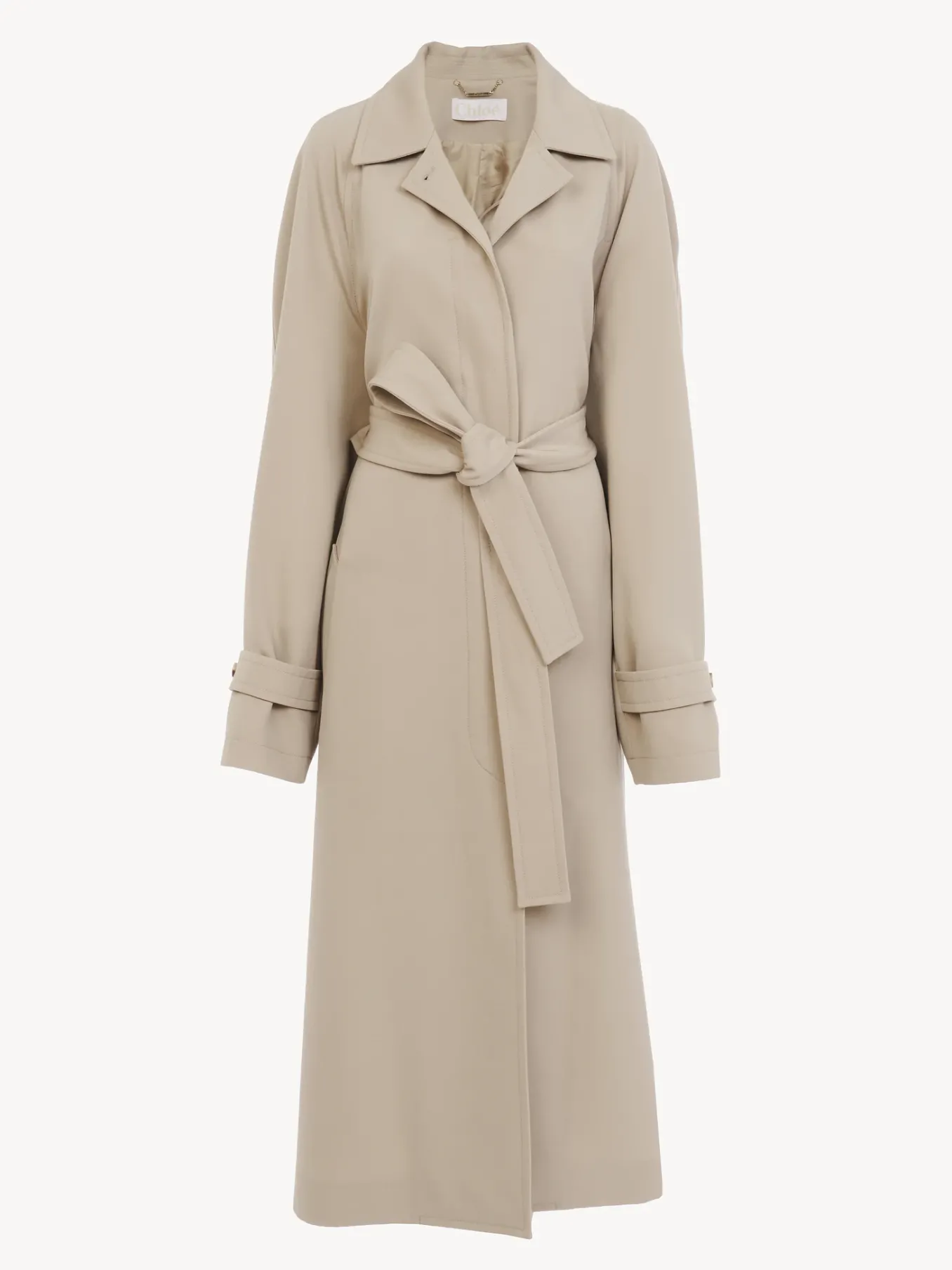 Manteaux-Chloé Trench Oversize Soften Brown