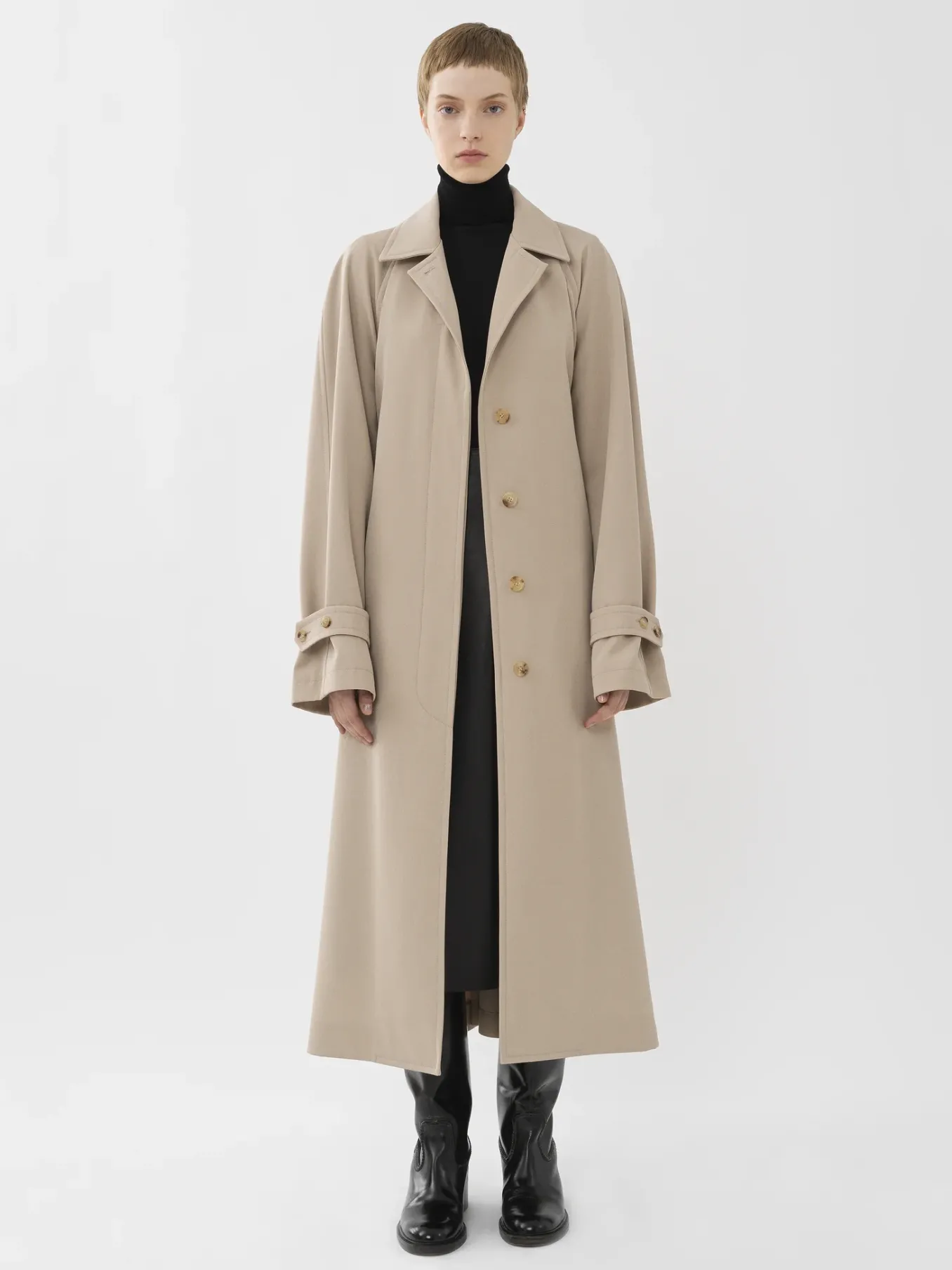 Manteaux-Chloé Trench Oversize Soften Brown