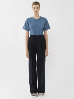 Tops Et Blouses-Chloé T-Shirt Col Rond Pure Blue
