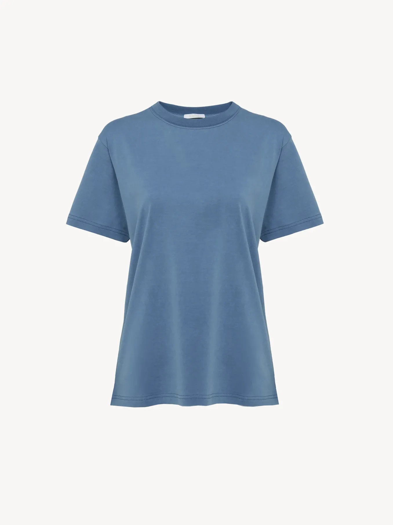 Tops Et Blouses-Chloé T-Shirt Col Rond Pure Blue