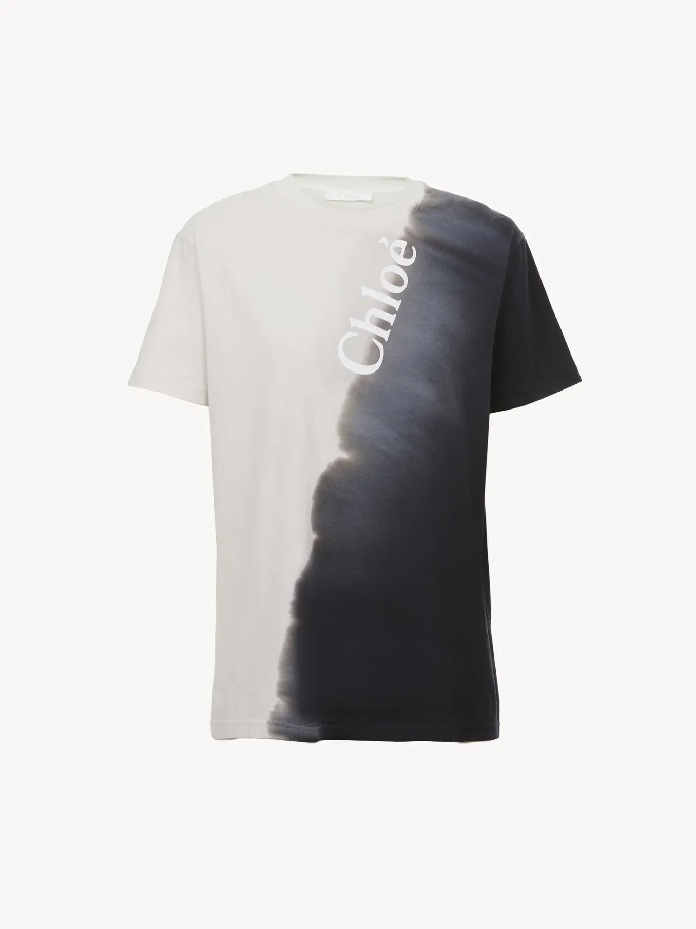 Tops Et Blouses-Chloé T-Shirt Col Rond Black - White 1