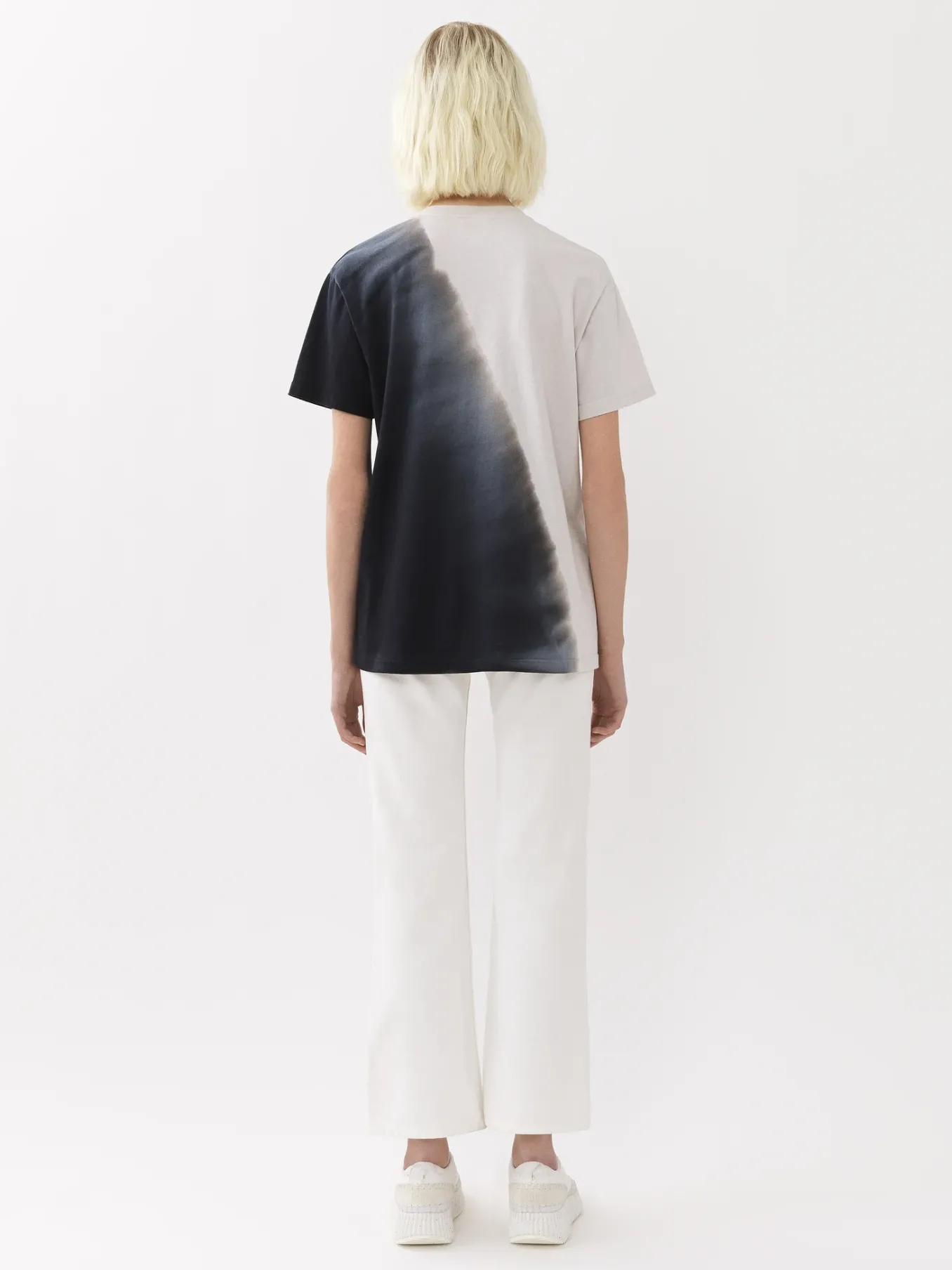 Tops Et Blouses-Chloé T-Shirt Col Rond Black - White 1