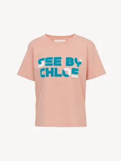 Vêtements-Chloé T-Shirt Droit Muted Clay