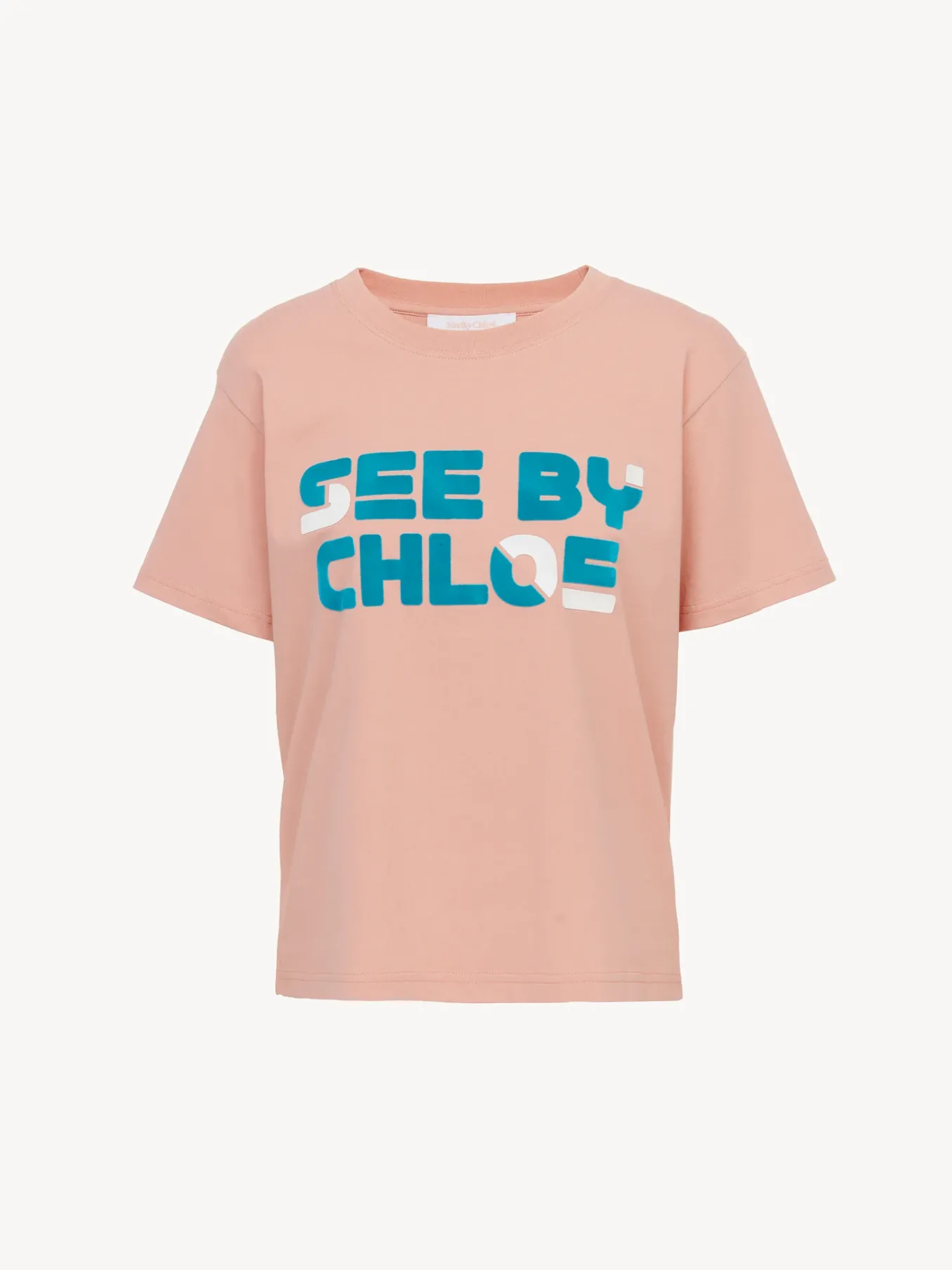 Vêtements-Chloé T-Shirt Droit Muted Clay
