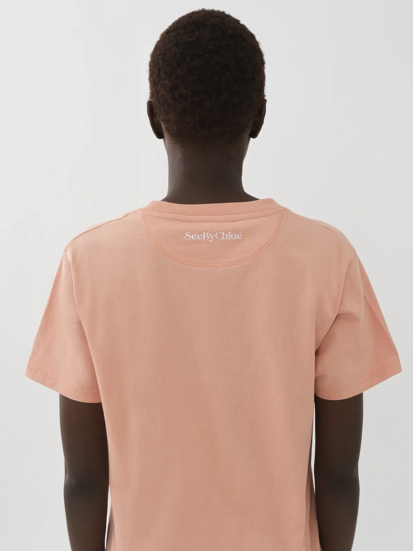 Vêtements-Chloé T-Shirt Droit Muted Clay