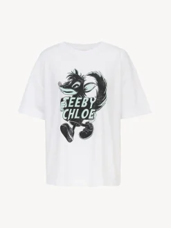 Vêtements-Chloé T-Shirt Large Blanc