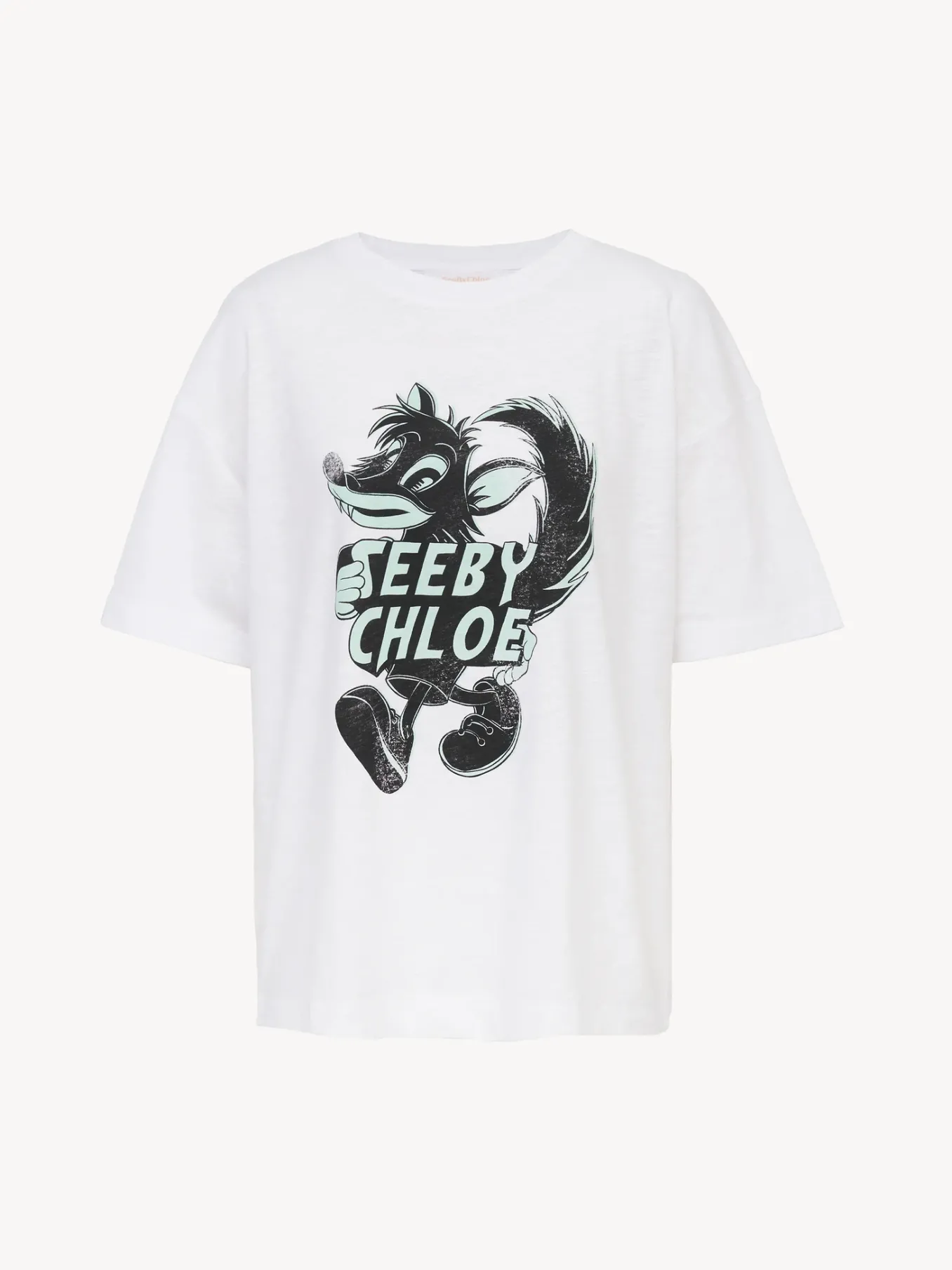 Vêtements-Chloé T-Shirt Large Blanc