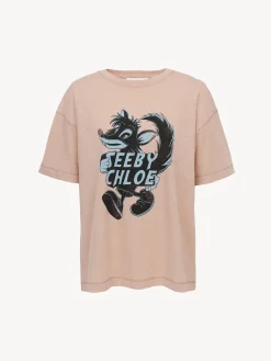 Vêtements-Chloé T-Shirt Large Dusty Coral