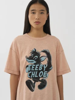 Vêtements-Chloé T-Shirt Large Dusty Coral