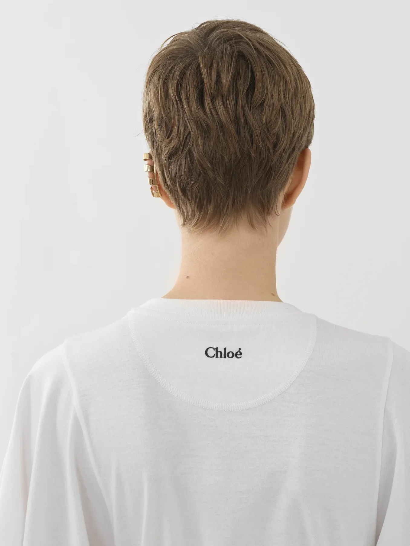 Tops Et Blouses-Chloé T-Shirt Manches Ballon Blanc