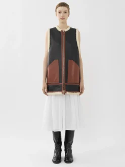 Vestes-Chloé Veste Aviateur Sans Manches Noir
