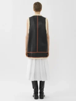 Vestes-Chloé Veste Aviateur Sans Manches Noir