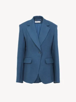 Vestes-Chloé Veste Blazer Opal Blue