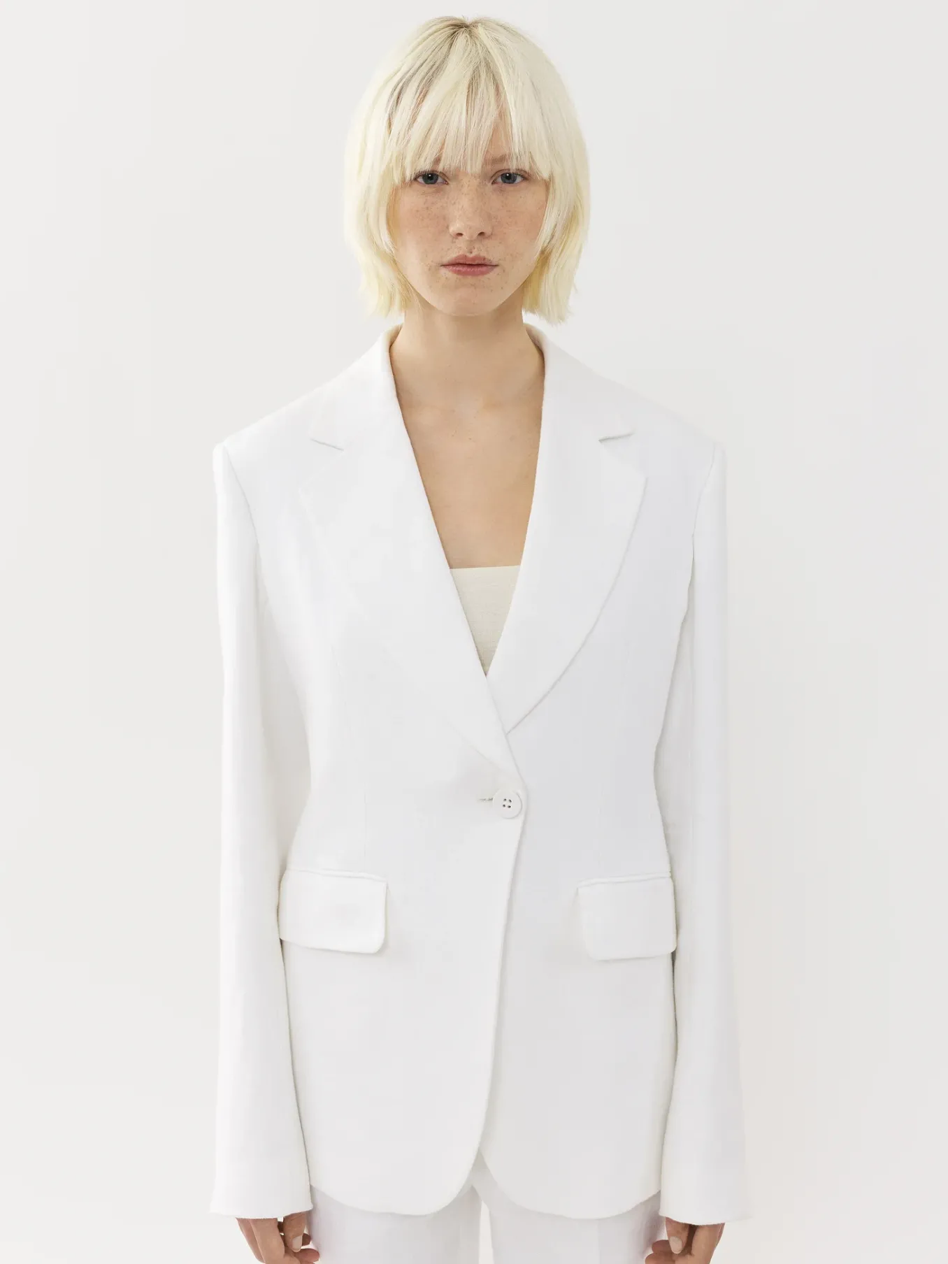 Vestes-Chloé Veste Blazer Blanc