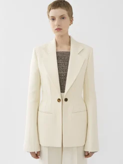 Vestes-Chloé Veste Blazer Corset Coconut Milk