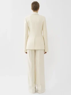 Vestes-Chloé Veste Blazer Corset Coconut Milk