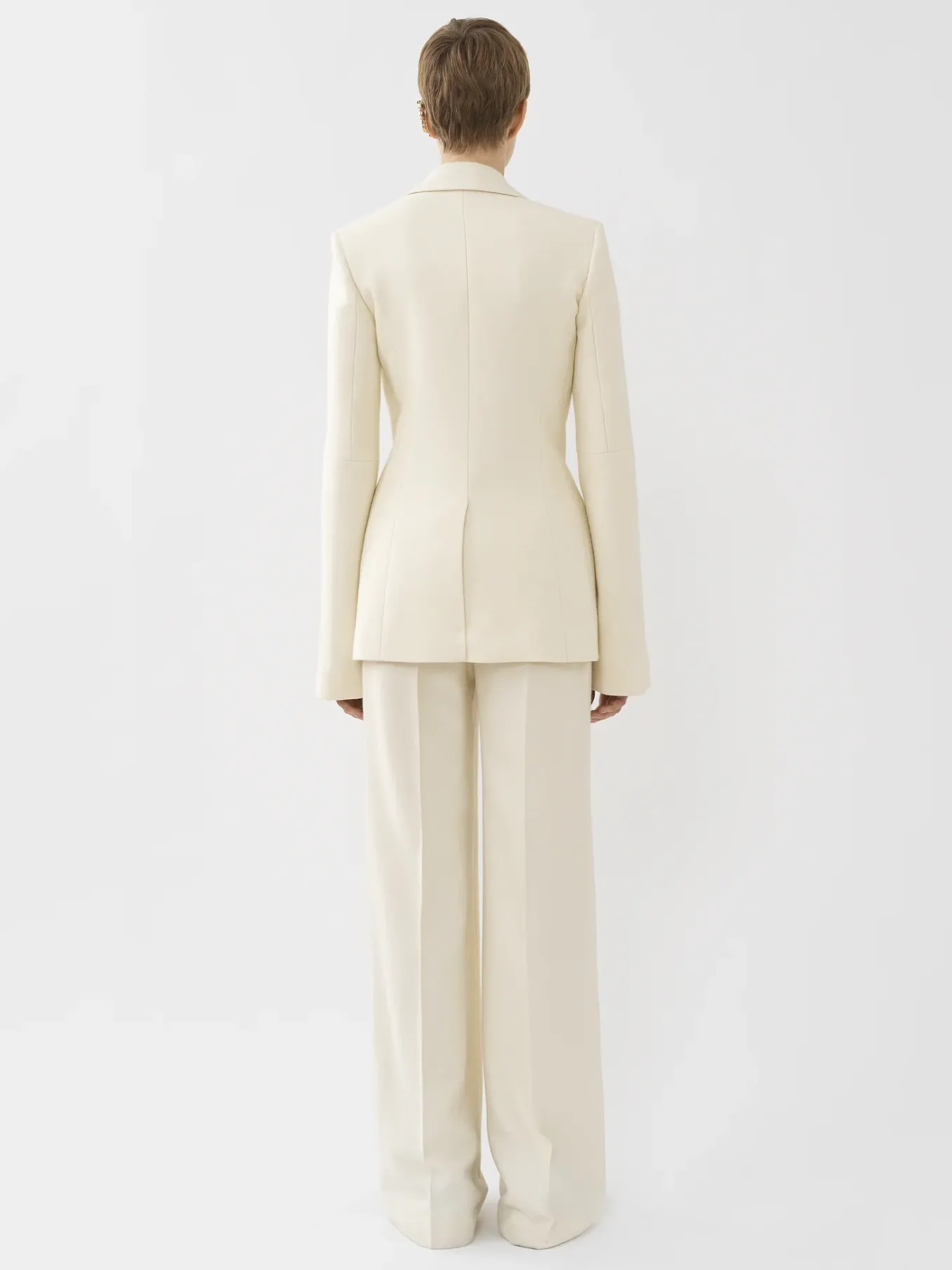 Vestes-Chloé Veste Blazer Corset Coconut Milk